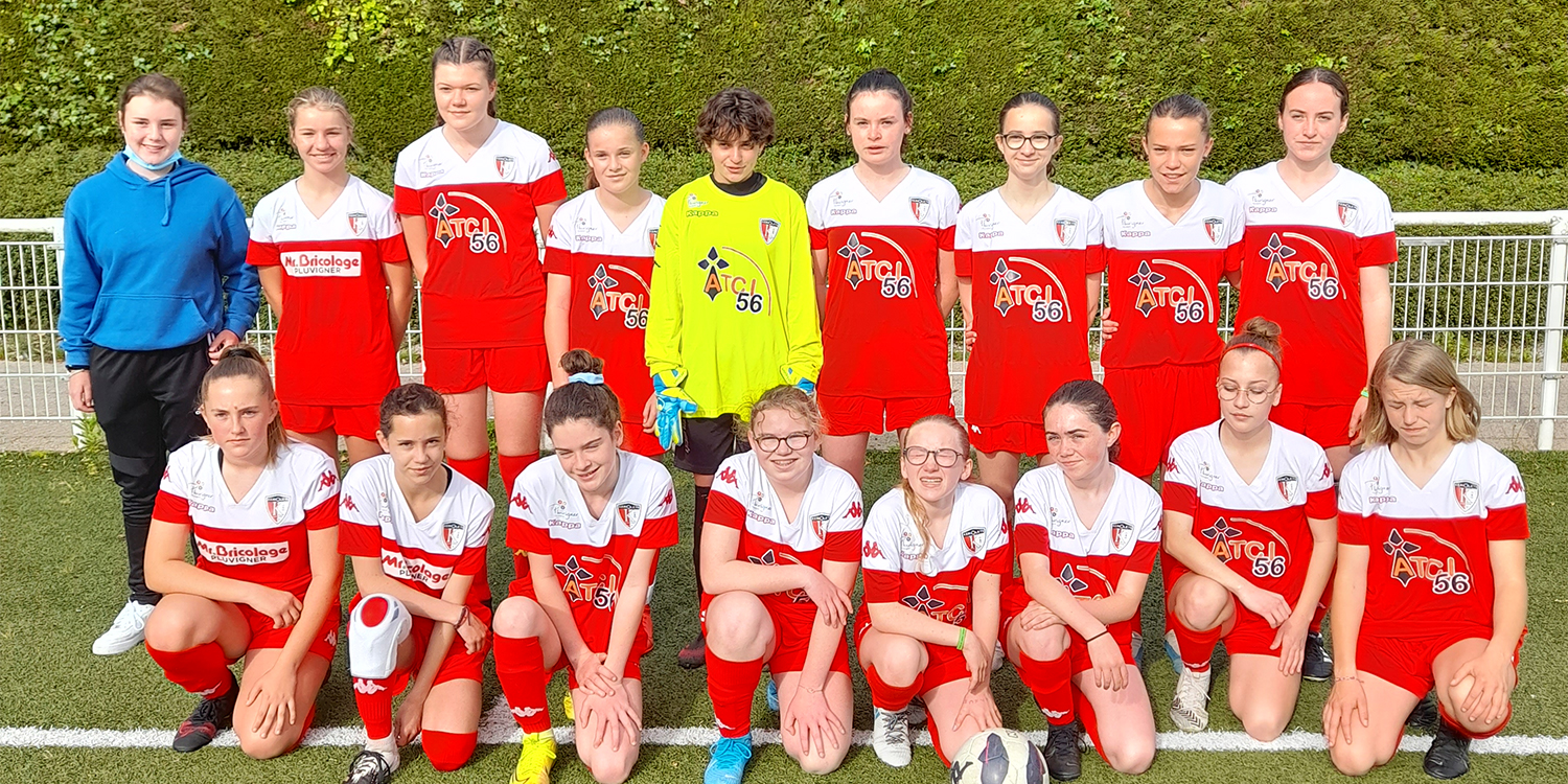 Catégorie U15, école de foot pôle jeune féminin Pluvigner